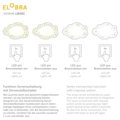 Loftslampe billede sky Escape, orange