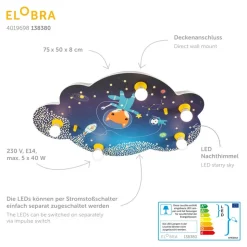 Loftslampe billede sky Space Mission, blå