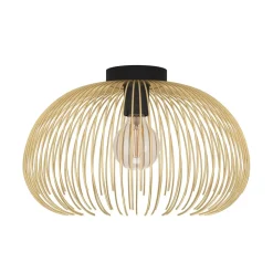 Loftslampe Venezuela, skærm lavet af gyldne stænger