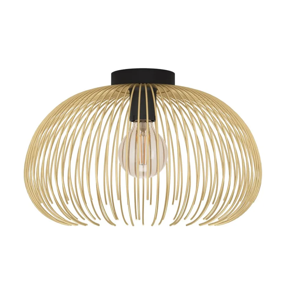 Loftslampe Venezuela, skærm lavet af gyldne stænger