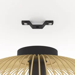 Loftslampe Venezuela, skærm lavet af gyldne stænger