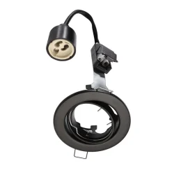 Loftsmonteret ring GU10 uden pære, sort