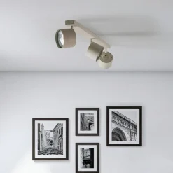 Loftspot Chloe justerbar med 3 lyskilder, beige