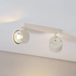 Loftspot Chloe justerbar med 2 lyskilder, beige