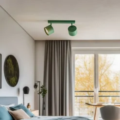 Loftspot Chloe justerbar med 2 lyskilder, grøn