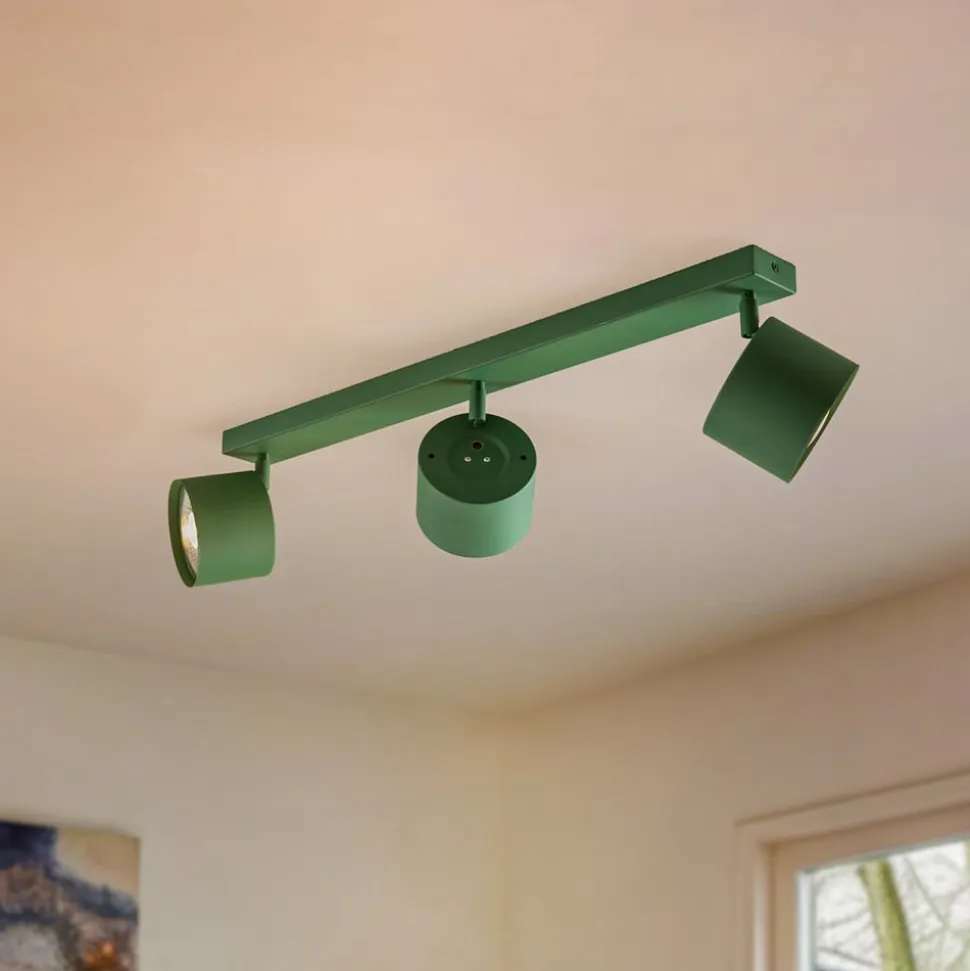 Loftspot Chloe justerbar med 3 lyskilder, grøn