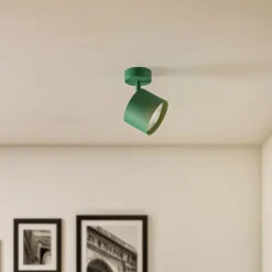 Loftspot Chloe, justerbar, grøn, metal, GU10, 13,5 cm