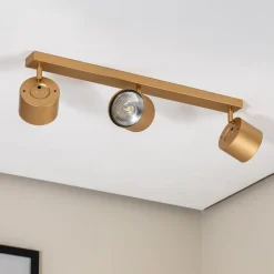 Loftspot Chloe justerbar med 3 lyskilder, guld
