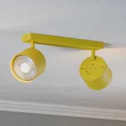 Loftspot Chloe justerbar med 2 lyskilder, gul