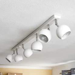 Loftspot Flame, hvid, 6 lyskilder