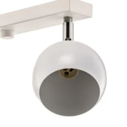 Loftspot Flame, hvid, 4 lyskilder, lang