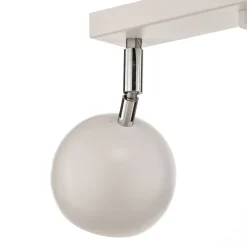 Loftspot Flame, hvid, 4 lyskilder, lang