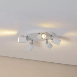 Loftspot Fun, hvid, Ø 30 cm, justerbar, GU10