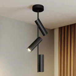 Loftspot Leda 3, 3 lyskilder, sort