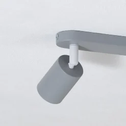 Loftspot Livia, grå, 35 cm, 2 lyskilder, metal, GU10