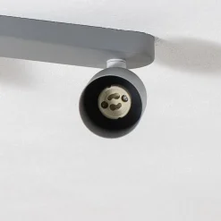 Loftspot Livia, grå, 35 cm, 2 lyskilder, metal, GU10