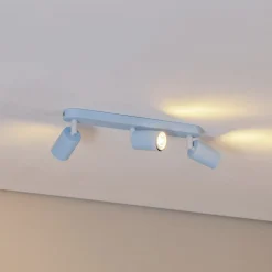 Loftspot Livia, lyseblå, 52 cm, 3 lyskilder, metal, GU10