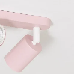 Loftspot Livia, lyserød, 35 cm, 2 lyskilder, metal, GU10