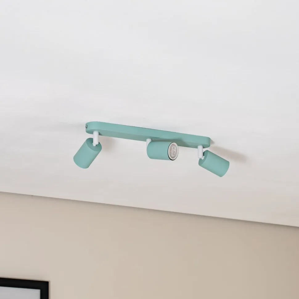 Loftspot Livia, mintgrøn, 52 cm, 3 lyskilder, metal, GU10