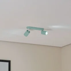 Loftspot Livia, mintgrøn, 35 cm, 2 lyskilder, metal, GU10