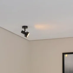 Loftspot Mona, 1 lyskilde, sort, bevægelig, stål