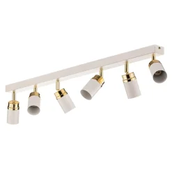 Loftspot Rondo hvid/guld 6 lyskilder