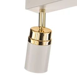 Loftspot Rondo hvid/guld 6 lyskilder