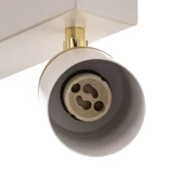 Loftspot Rondo hvid/guld 6 lyskilder