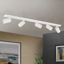 Loftspot Sean, hvid, 5 lyskilder, aluminium, GU10