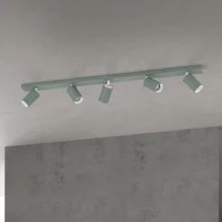 Loftspot Sean, lysegrøn, 5 lyskilder, aluminium, GU10