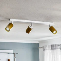 Loftspot Zen 3 med 3 lyskilder i hvid og guld