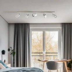 Loftspot Zoom, 5 lyskilder, hvid