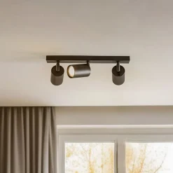 Loftspot Zoom, 3 lyskilder, sort