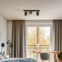 Loftspot Zoom, 3 lyskilder, sort