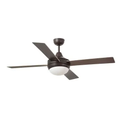 Loftsventilator Icaria L med lysebrun/mahogni