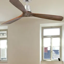 Loftsventilator Lantau fjernbetjening, valnød/stål