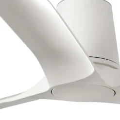 Loftventilator Hey S, hvid, DC-motor, støjsvag, Ø 90 cm