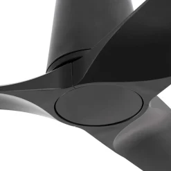 Loftventilator Hey S, sort, DC-motor, støjsvag, Ø 90 cm