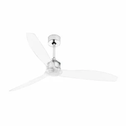 Loftventilator Just Fan M, krom/transparent