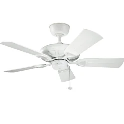 Loftventilator Kevlar 42 IP44, hvid, Ø 107 cm