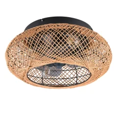 Loftventilator Lillesand med lys, lydløs, Ø 50 cm, fjernbetjening