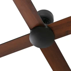 Loftventilator Rudder, DC-motor, støjsvag, Ø 132 cm, træ