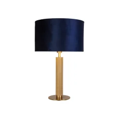 London bordlampe, messing/blå