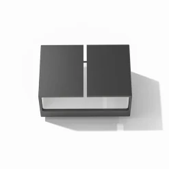 LOOM DESIGN Ask udendørs LED-væglampe op/ned sort