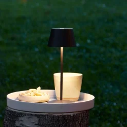 LOOM DESIGN LED genopladelig bordlampe Modi Micro, IP65, sort