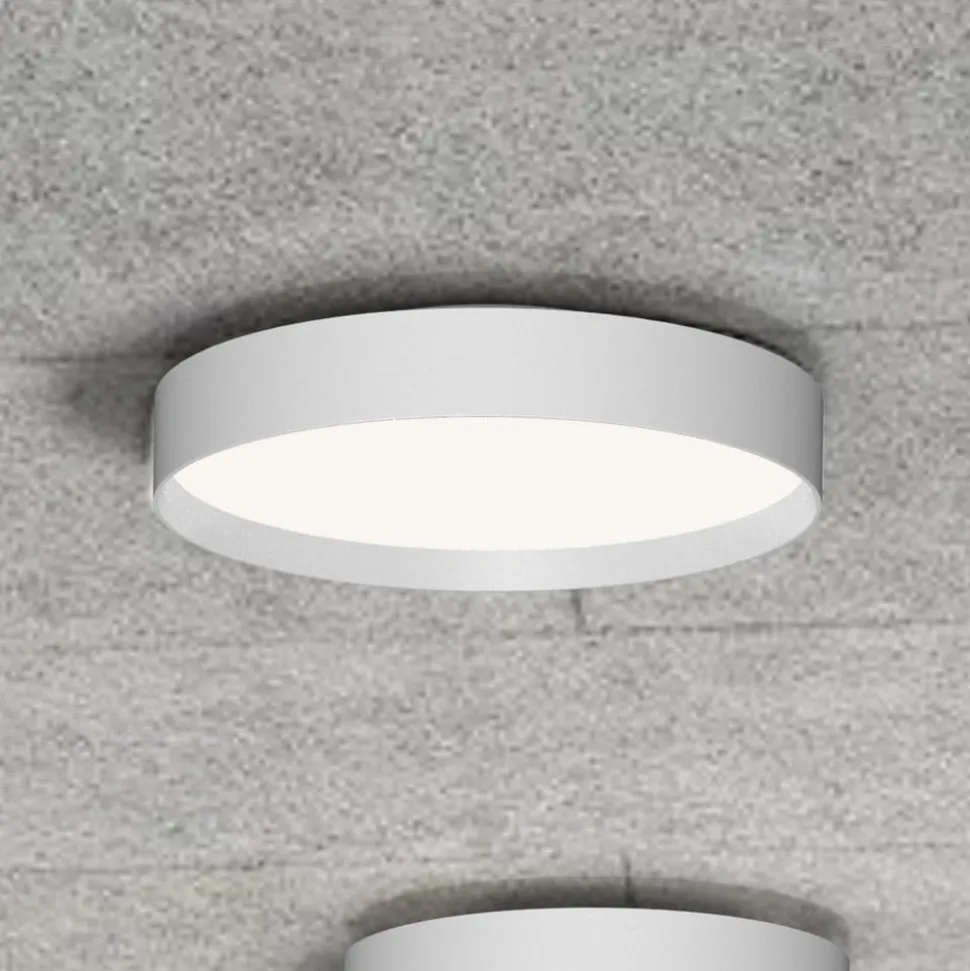 LOOM DESIGN LED-loftlampe Lucia, hvid, Ø 45 cm aluminium