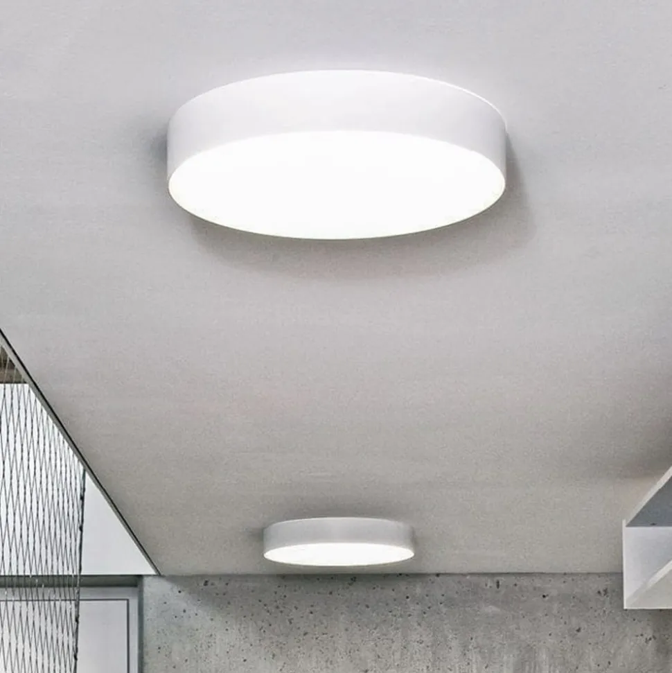 LOOM DESIGN LED-loftlampe Lucia, hvid, Ø 45 cm aluminium