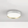 LOOM DESIGN LED-loftlampe Lucia, hvid/guldfarvet Ø 35 cm