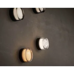 LOOM DESIGN LED-loftslampe Otto Convex, ravfarvet, IP65