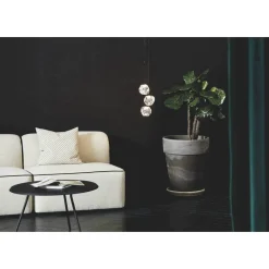 LOOM DESIGN LED-pendellampe Ice Ball 3, klar, akryl